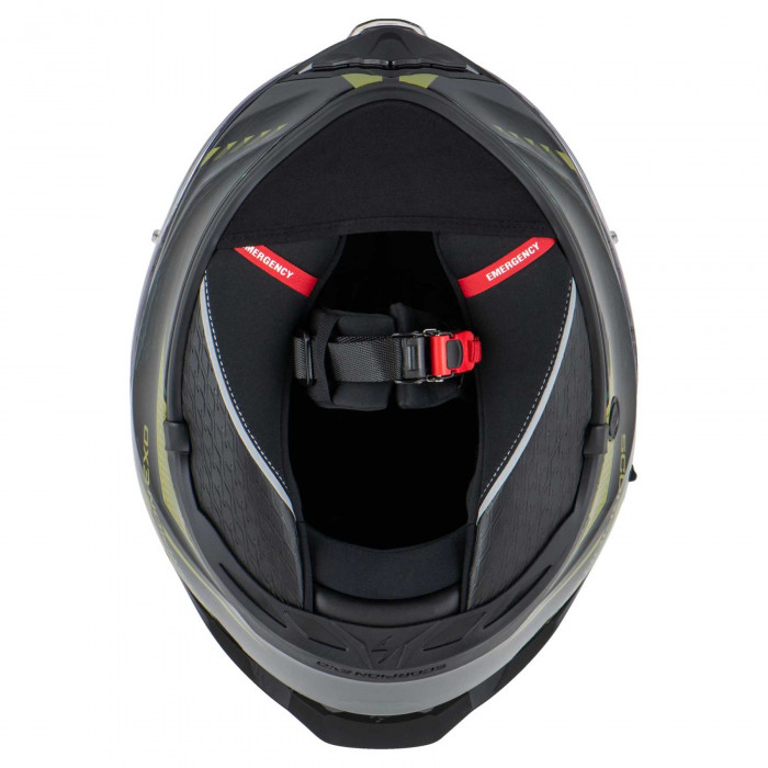 Мотошлем Scorpion EXO EXO-530 AIR THERAS, цвет Черный/Зеленый, Размер M