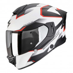 Мотошлем Scorpion EXO EXO-530 AIR CLIP, цвет Белый Матовый/Черный/Красный, Размер S