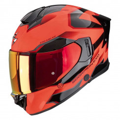 Мотошлем Scorpion EXO EXO-530 AIR CLIP, цвет Красный/Черный, Размер M