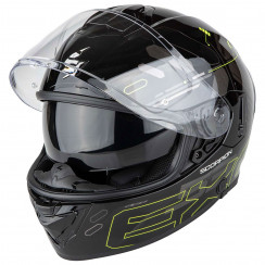 Мотошлем Scorpion EXO EXO-530 AIR FOND, цвет Черный/Желтый Неон