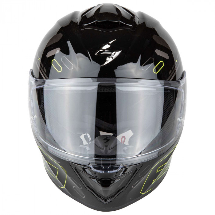 Мотошлем Scorpion EXO EXO-530 AIR FOND, цвет Черный/Желтый Неон