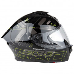 Мотошлем Scorpion EXO EXO-530 AIR FOND, цвет Черный/Желтый Неон