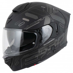 Мотошлем Scorpion EXO EXO-530 AIR FOND, цвет Черный Матовый/Серый