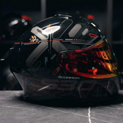 Мотошлем Scorpion EXO EXO-530 AIR FOND, цвет Черный/Красный