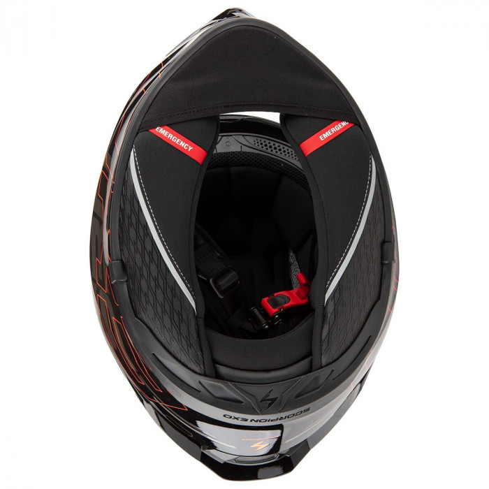 Мотошлем Scorpion EXO EXO-530 AIR FOND, цвет Черный/Красный