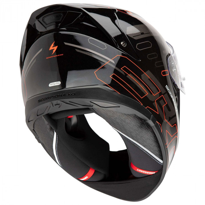 Мотошлем Scorpion EXO EXO-530 AIR FOND, цвет Черный/Красный