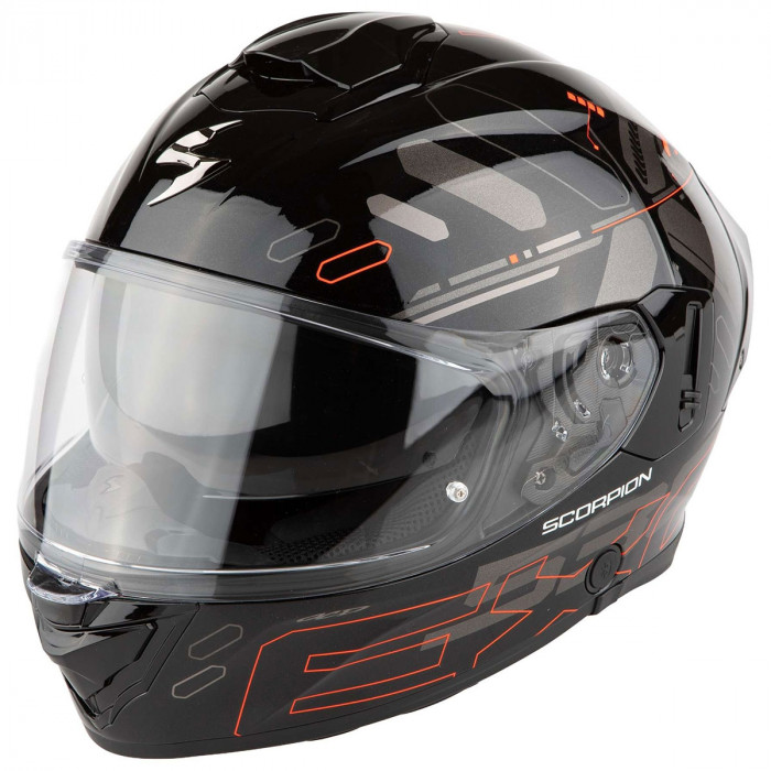 Мотошлем Scorpion EXO EXO-530 AIR FOND, цвет Черный/Красный