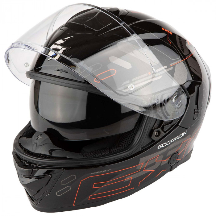 Мотошлем Scorpion EXO EXO-530 AIR FOND, цвет Черный/Красный