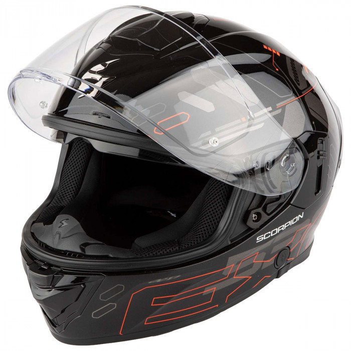 Мотошлем Scorpion EXO EXO-530 AIR FOND, цвет Черный/Красный