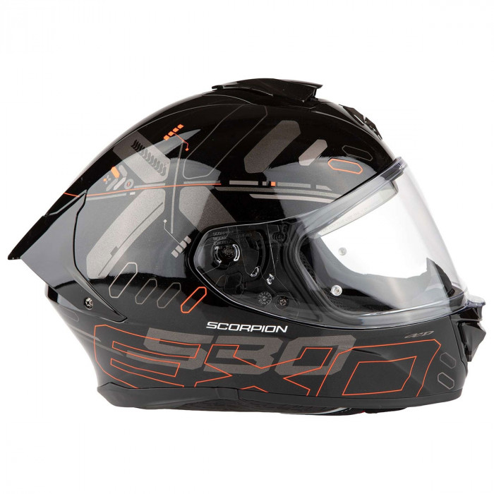 Мотошлем Scorpion EXO EXO-530 AIR FOND, цвет Черный/Красный