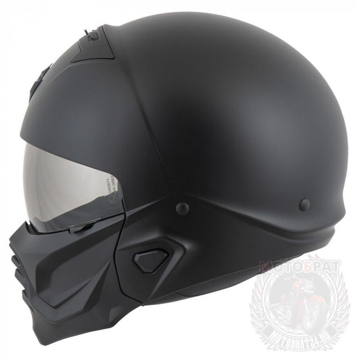 Мотошлем Scorpion EXO COMBAT II SOLID, цвет Черный Матовый, Размер 2XL