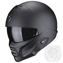 [SCORPION EXO] Мотошлем COMBAT II SOLID, цвет Черный Матовый, Размер L