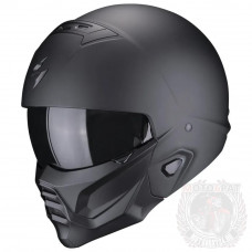 [SCORPION EXO] Мотошлем COMBAT II SOLID, цвет Черный Матовый, Размер S