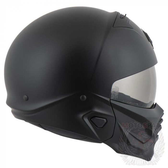 Мотошлем Scorpion EXO COMBAT II SOLID, цвет Черный Матовый, Размер 2XL