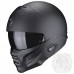 Мотошлем COMBAT II SOLID, цвет Черный Матовый, Размер L