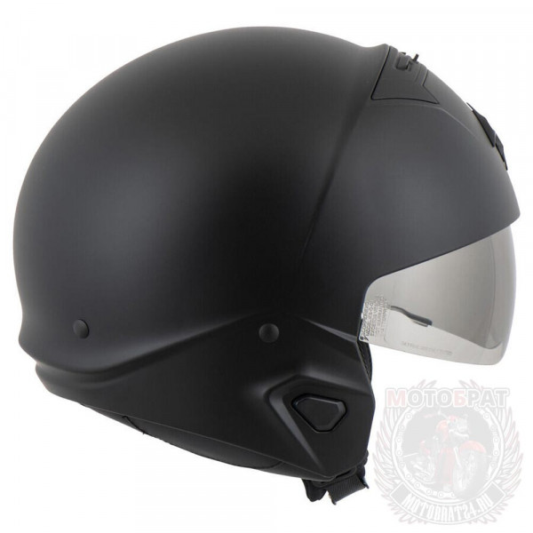 Мотошлем COMBAT II SOLID, цвет Черный Матовый, Размер L