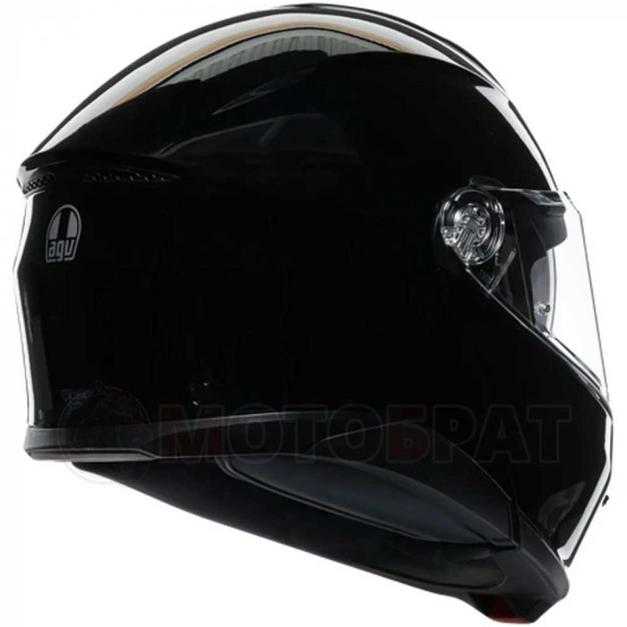 Мотошлем AGV TOURMODULAR E2206, глянцевый, чёрный, 2XL