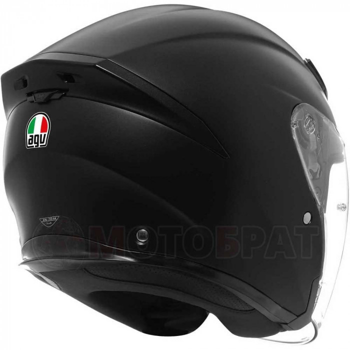 Мотошлем AGV K5 JET EVO E2206 Mono, матовый, чёрный, M