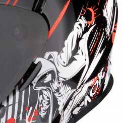 Мотошлем Scorpion EXO EXO-491 SPECTOR, цвет Черный/Красный/Белый
