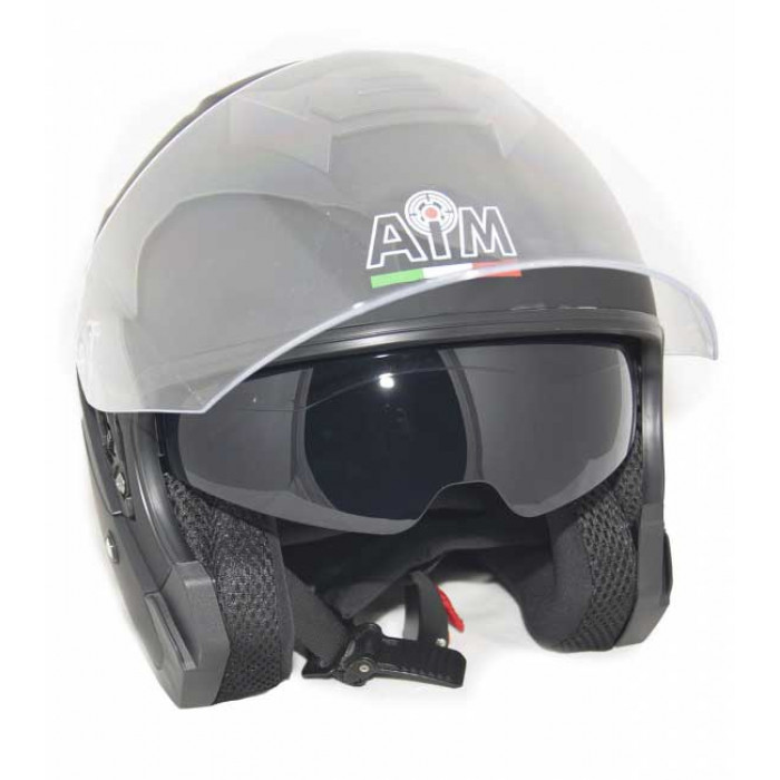 Мотошлем AiM JK526, чёрный матовый, XS