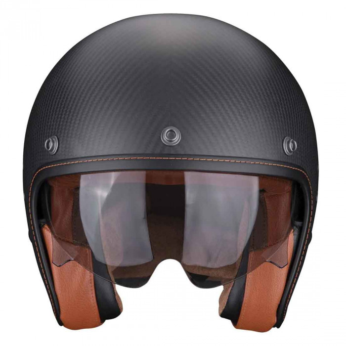 Мотошлем Scorpion EXO BELFAST EVO CARBON SOLID, цвет Карбон Матовый/Черный, Размер M