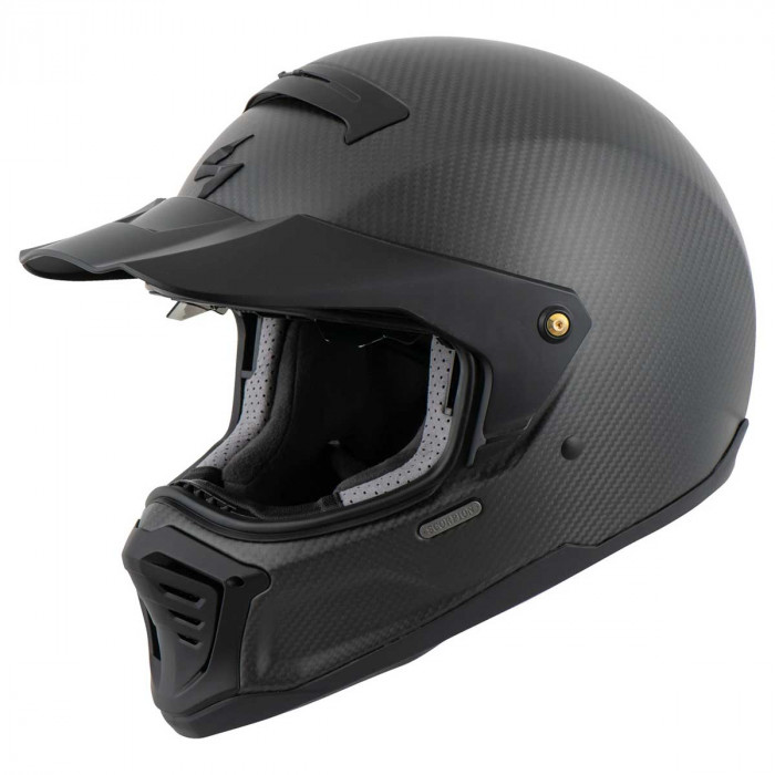 Мотошлем Scorpion EXO HX1 CARBON SE SOLID, цвет Карбон/Черный Матовый