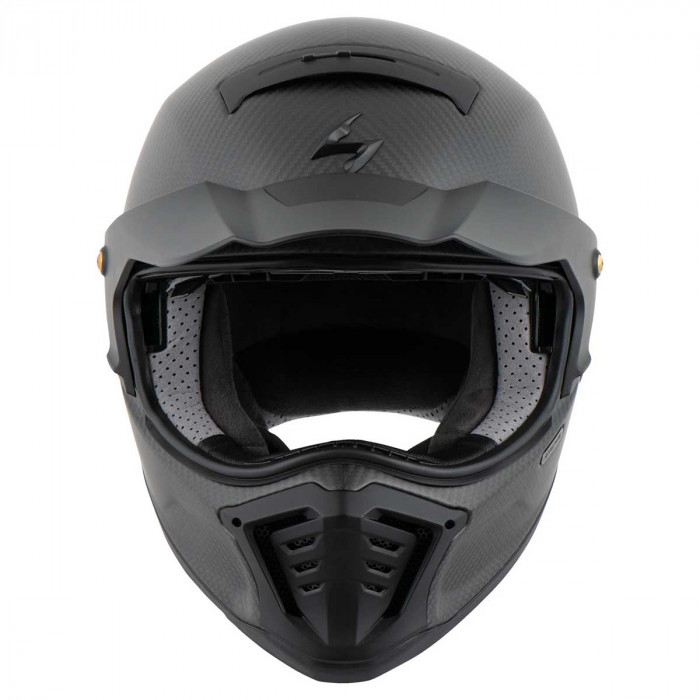 Мотошлем Scorpion EXO HX1 CARBON SE SOLID, цвет Карбон/Черный Матовый