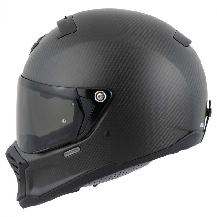 Мотошлем Scorpion EXO HX1 CARBON SE SOLID, цвет Карбон/Черный Матовый