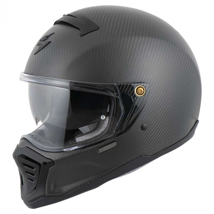 Мотошлем Scorpion EXO HX1 CARBON SE SOLID, цвет Карбон/Черный Матовый