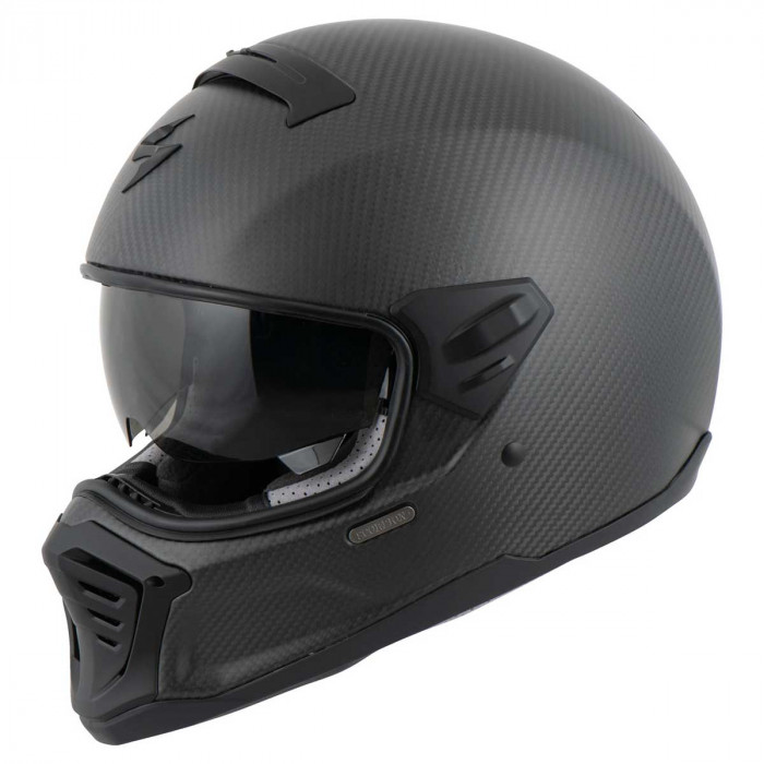 Мотошлем Scorpion EXO HX1 CARBON SE SOLID, цвет Карбон/Черный Матовый