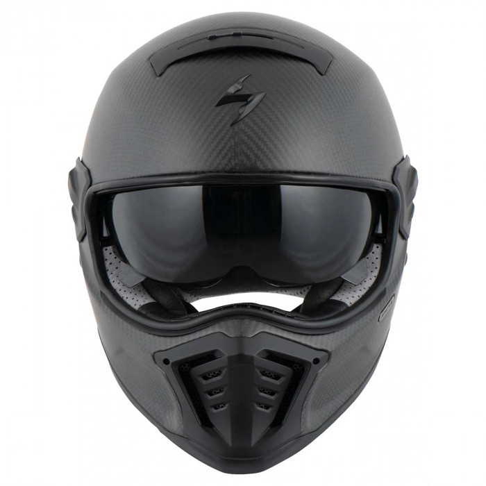 Мотошлем Scorpion EXO HX1 CARBON SE SOLID, цвет Карбон/Черный Матовый