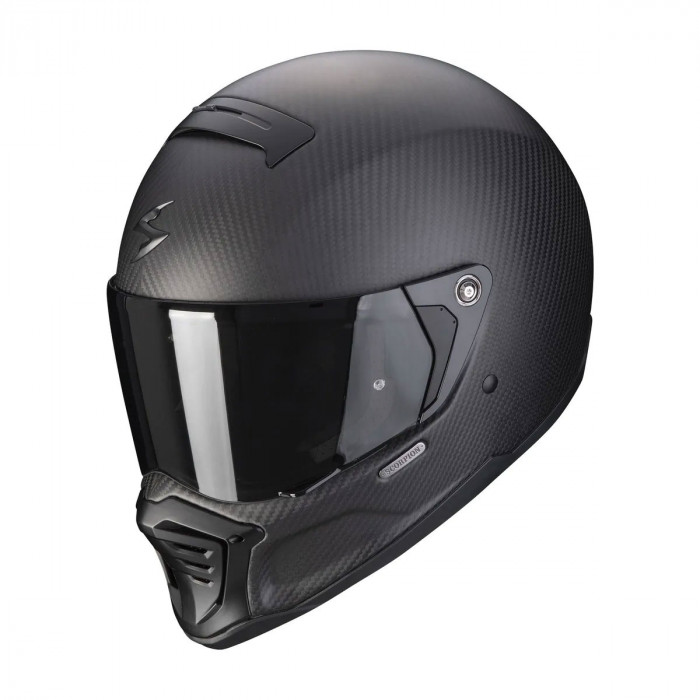 Мотошлем Scorpion EXO HX1 CARBON SE SOLID, цвет Карбон/Черный Матовый, Размер L
