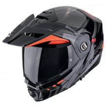 [SCORPION EXO] Мотошлем ADX-2 LEWIS, цвет Черный/Красный/Карбон, Размер XL