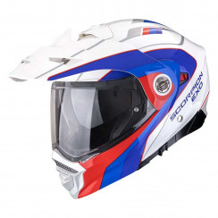 Мотошлем Scorpion EXO ADX-2 KAMPS, цвет Белый/Красный/Синий, Размер M