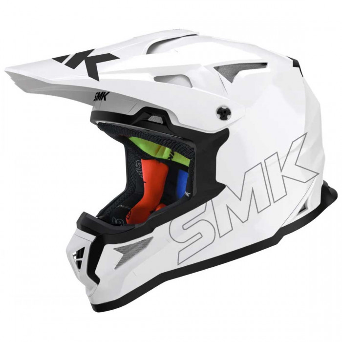 Мотошлем SMK Allterra, цвет Белый White GL120