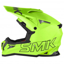 Мотошлем SMK Allterra, цвет Желтый Неон Hi Vision HV420