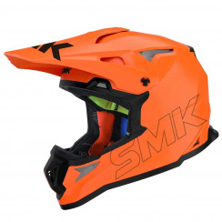 Мотошлем SMK Allterra, цвет Оранжевый Неон Hi Vision HV720