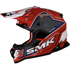 Мотошлем SMK Allterra Maverix, цвет Красный/Черный/Белый GL321