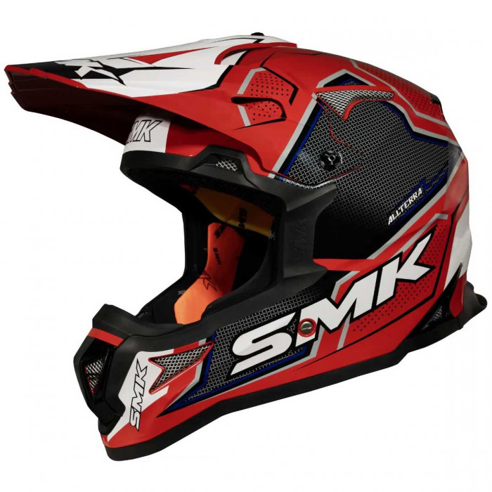 Мотошлем SMK Allterra Maverix, цвет Красный/Черный/Белый GL321