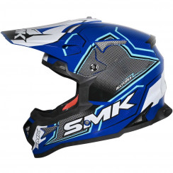 Мотошлем SMK Allterra Maverix, цвет Синий/Черный/Белый GL521