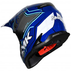 Мотошлем SMK Allterra Maverix, цвет Синий/Черный/Белый GL521