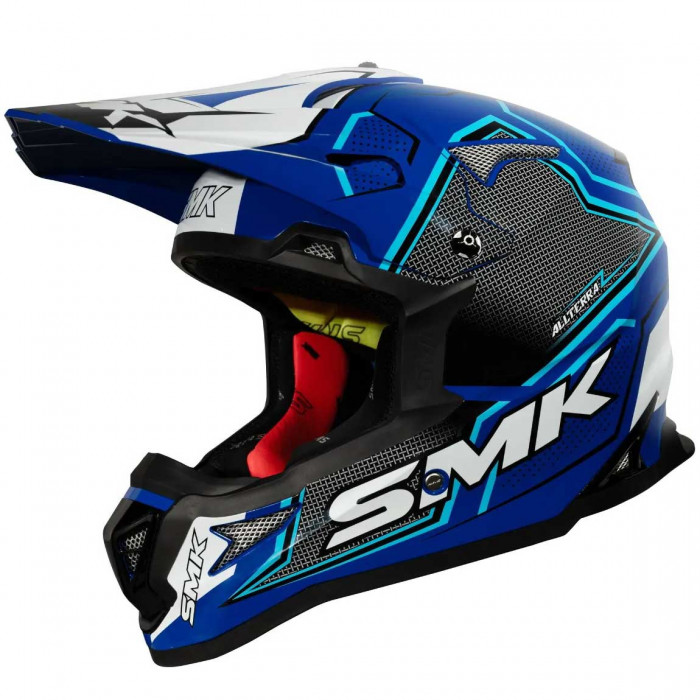 Мотошлем SMK Allterra Maverix, цвет Синий/Черный/Белый GL521