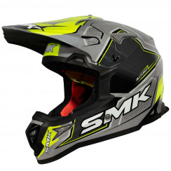 Мотошлем SMK Allterra Maverix, цвет Серый/Желтый/Черный GL624