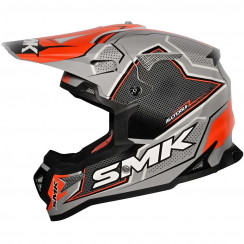 Мотошлем SMK Allterra Maverix, цвет Серый/Красный/Черный GL627