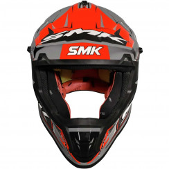 Мотошлем SMK Allterra Maverix, цвет Серый/Красный/Черный GL627