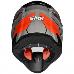 Мотошлем SMK Allterra Maverix, цвет Серый/Красный/Черный GL627