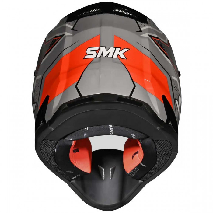 Мотошлем SMK Allterra Maverix, цвет Серый/Красный/Черный GL627