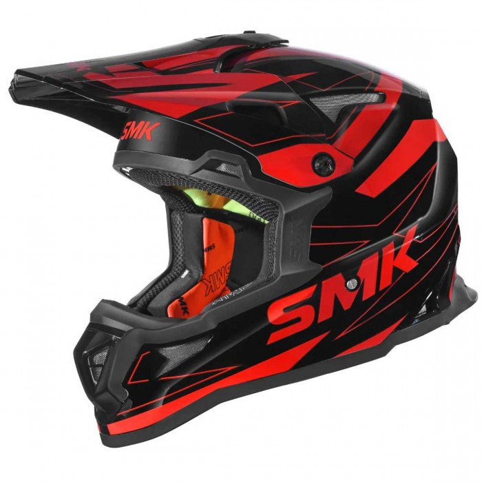 Мотошлем SMK Allterra Slope, цвет Черный/Красный GL230