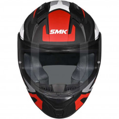 Мотошлем SMK Bionic Kore, цвет Черный/Красный/Белый MA263