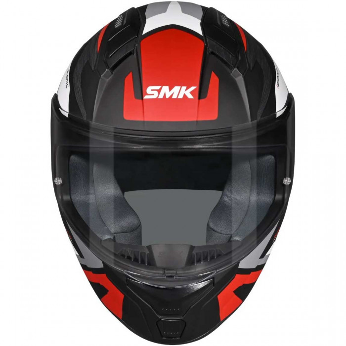 Мотошлем SMK Bionic Kore, цвет Черный/Красный/Белый MA263